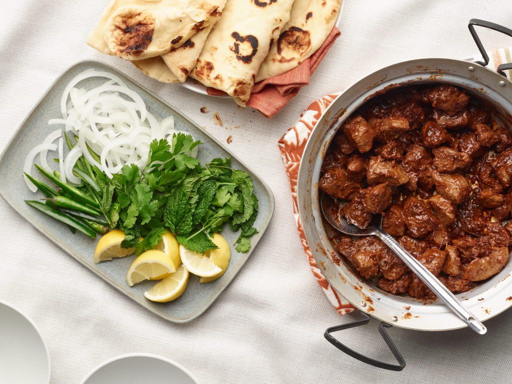 Lamb with Tomatoes, Garlic and Ginger (Shinwari Lamb Karahi)