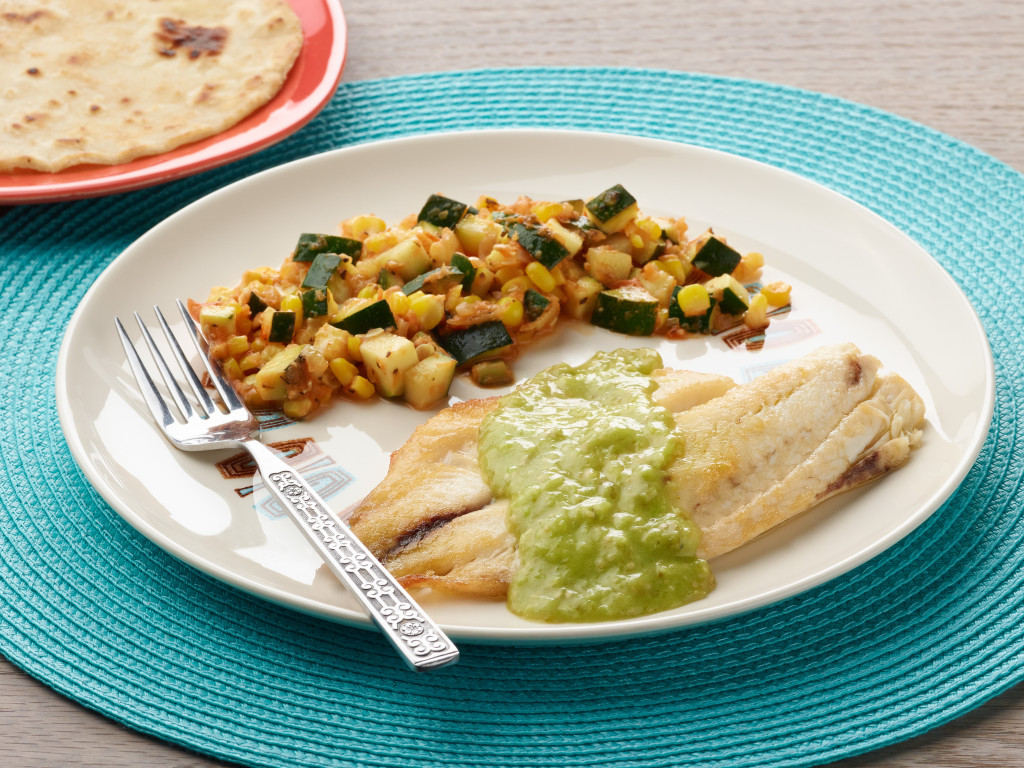 Pan Roasted Tilapia with Tomatillo Salsa