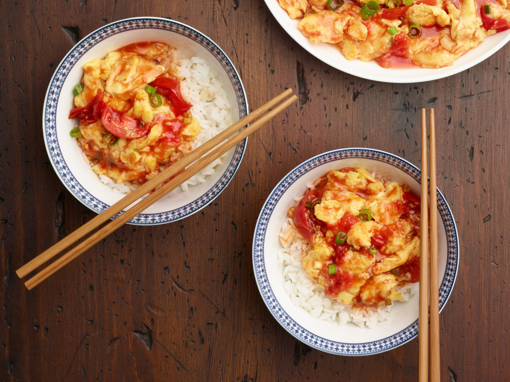 Stir-Fried Tomatoes and Scrambled Eggs