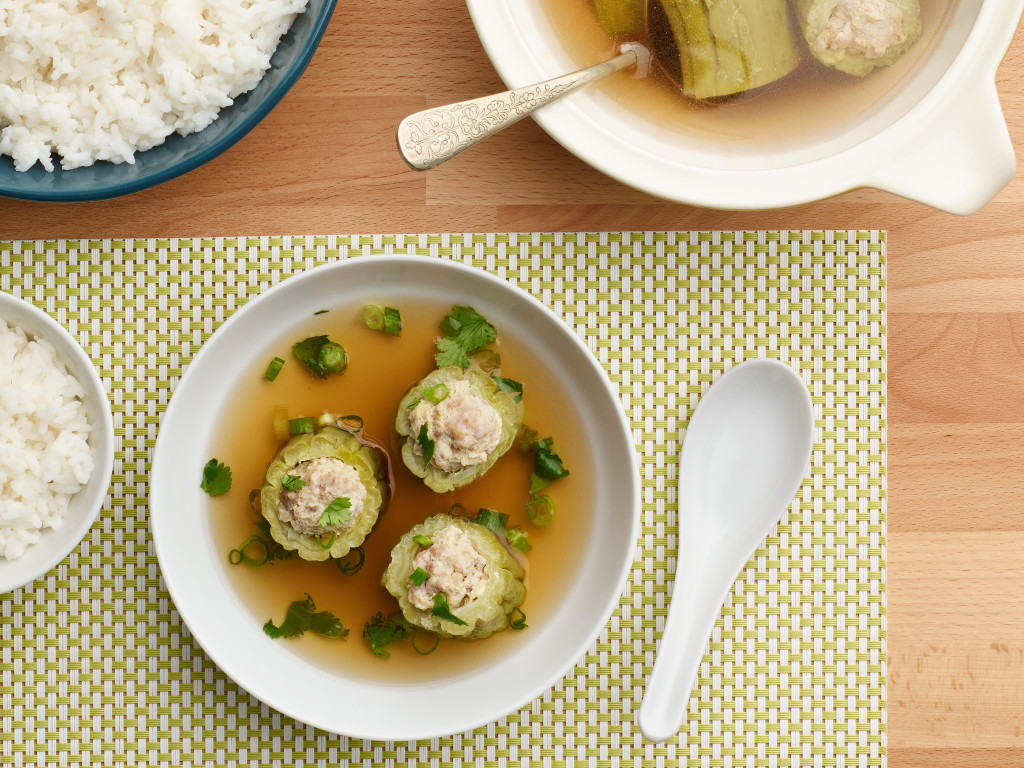 Stuffed Bitter Melon Soup (Canh Khổ Qua Nhồi Thịt)