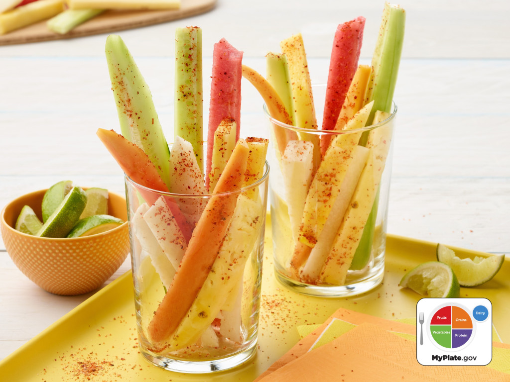 Fruit with Chile Lime Seasoning (Vasos de Fruta)