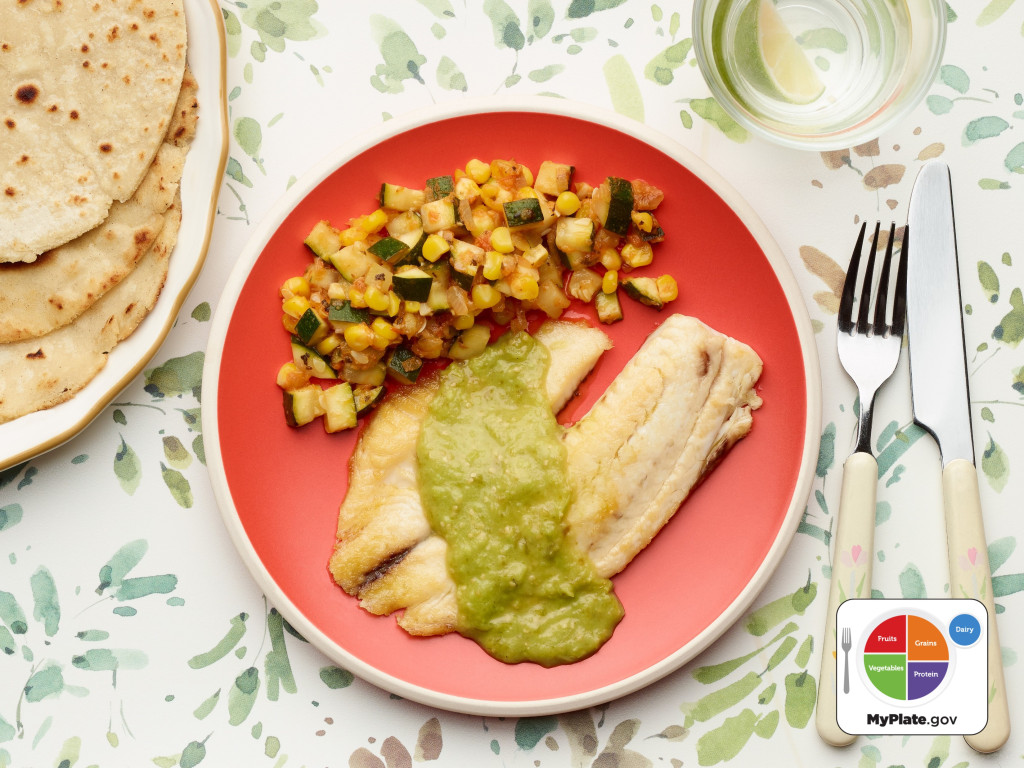 Pan Roasted Tilapia with Tomatillo Salsa