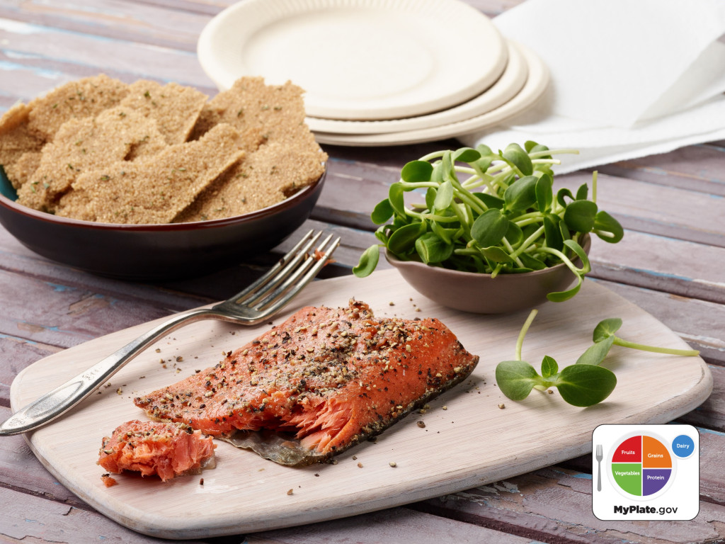 Smoked Salmon with Amaranth Crackers