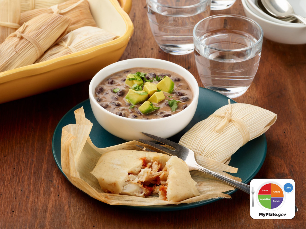Steamed Stuffed Cornbread with Chicken (Tamales)
