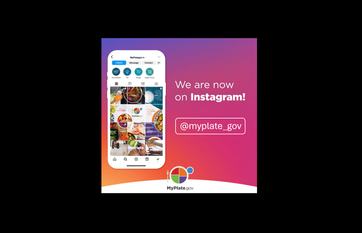 we are now on instagram myplate_gov