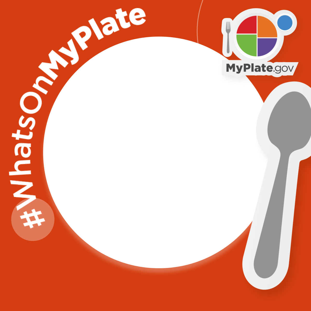 WhatsOnMyPlate graphic with a spoon