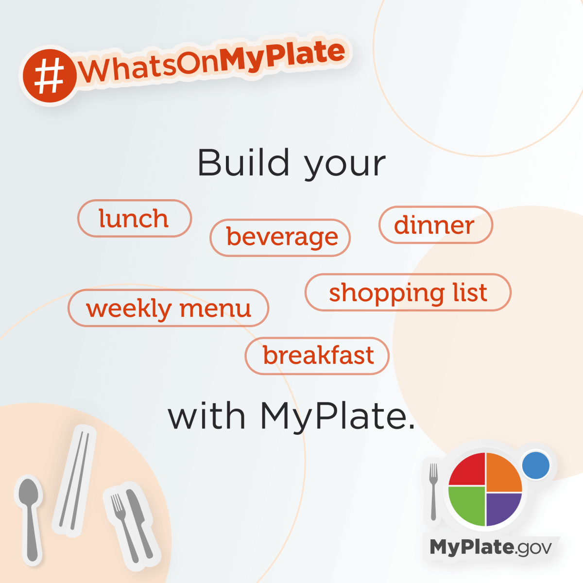 Build your lunch with MyPlate