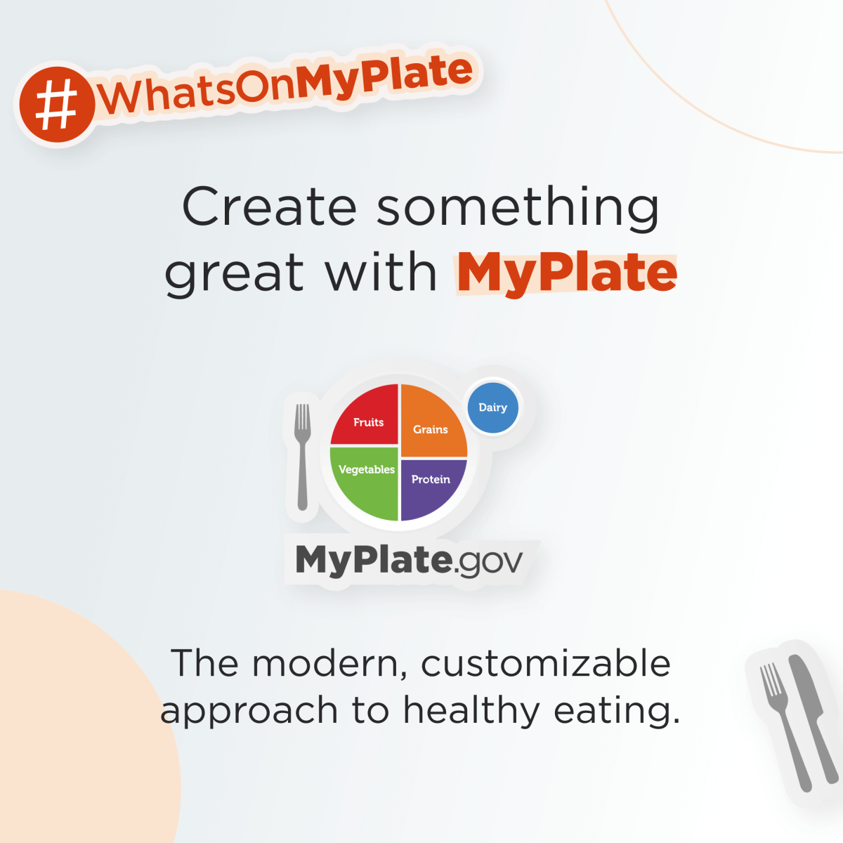 Create something great with MyPlate