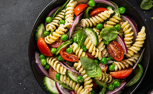 Pasta Vegetable Salad in a bowl