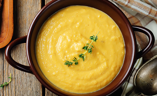 Pumpkin Soup in a pot