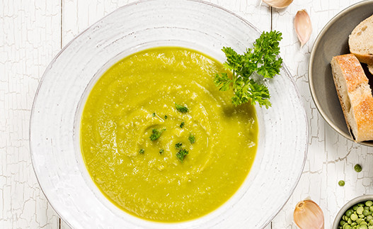 Split Pea Soup in a bowl