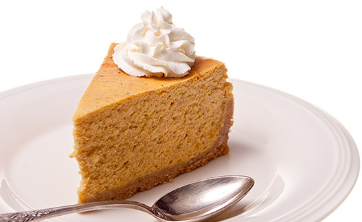 slice of Sweet Potato Cheesecake on a plate
