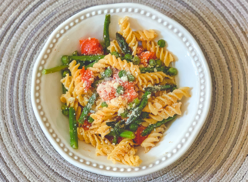 Pasta Primavera in a bowl