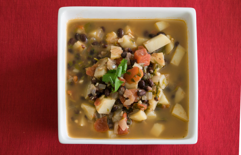 Hearty Mexican Soup in a bowl