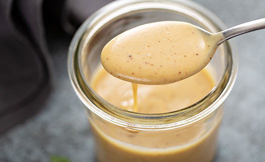 Honey Mustard Dressing in a jar