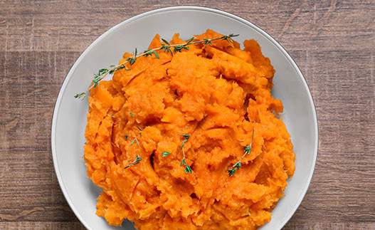Mashed Sweet Potatoes in a bowl