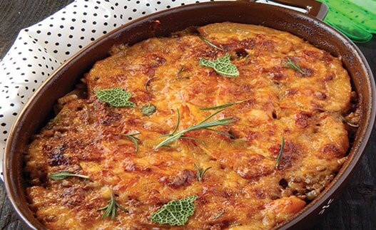 Herbed Lentils and Rice Casserole