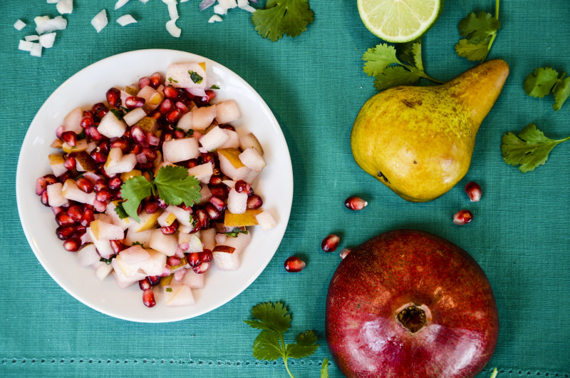 image of Popping Pomegranate Salsa in a bowl