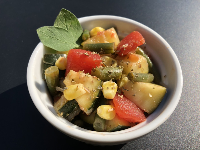 Image of Italian Style Vegetables Recipe in a bowl.