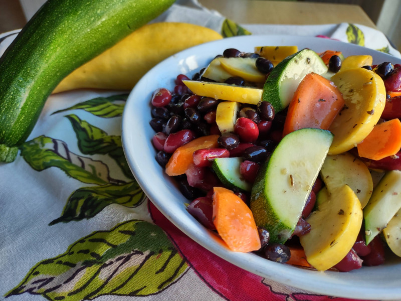 Image of Rainbow Veggie Salad recipe in a bowl