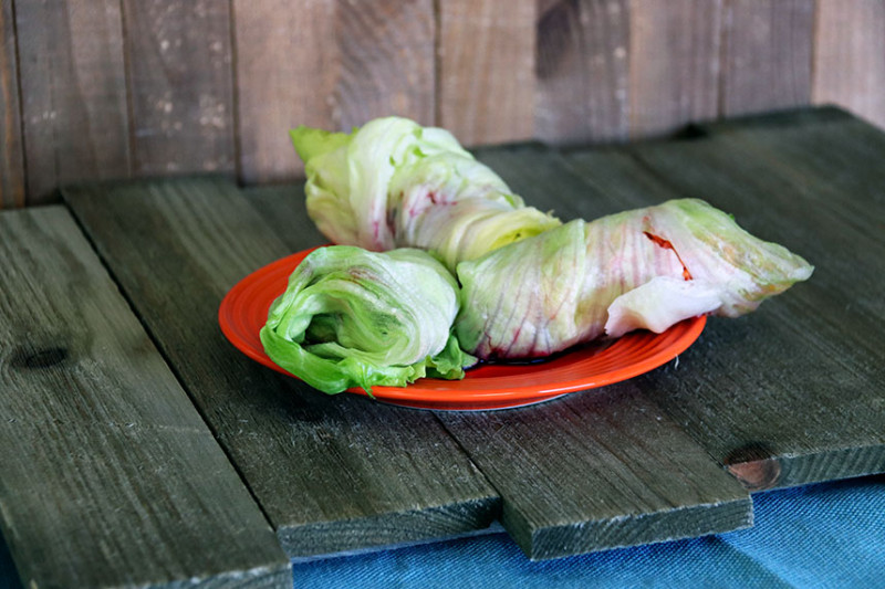 Image of Leaf Finger Salad recipe on a plate