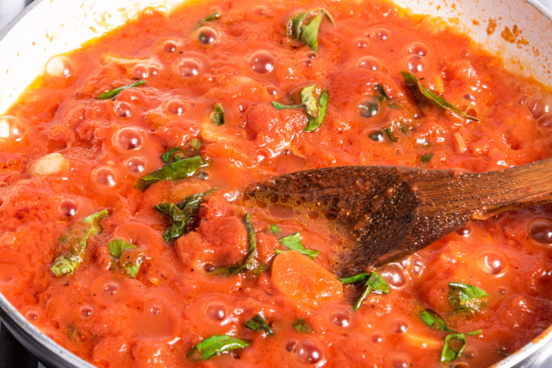 Image of Marinara Sauce recipe in a pot