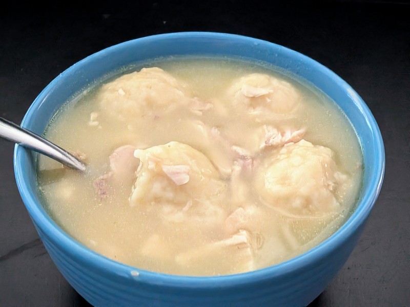 Image of Chicken and Dumplings Recipe in a bowl