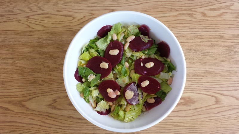 Image of Beets, Beans, and Greens Recipe in a bowl