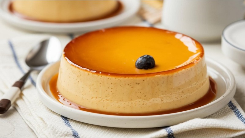 Image of Classic Flan Recipe on a plate