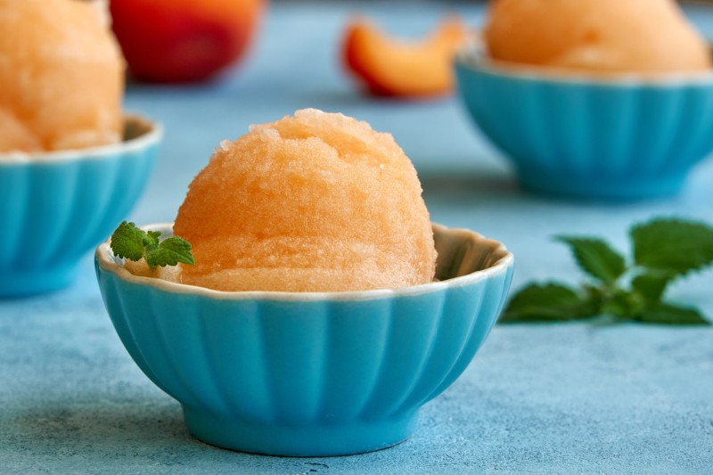 Image of Fruit Sorbet recipe in a bowl.