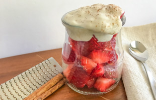 Berries with Banana Cream