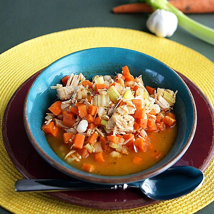 bowl of Chicken Posole