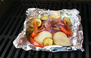 freshly cooked Grilled Vegetable Packets