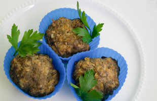 Savory meatloaf muffins