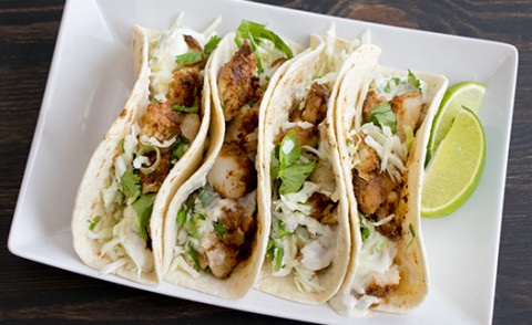 plate of Fish Tacos