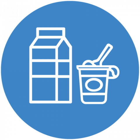 Dairy food group icon