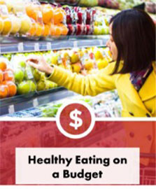 Healthy Eating on a Budget, woman shopping for fruit