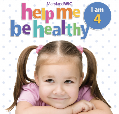 Help Me Be Healthy cover, 4 year old girls with pony tails