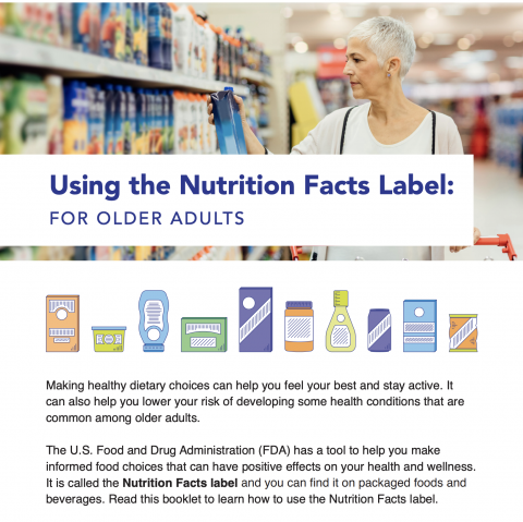 using the nutrition facts label for older adults