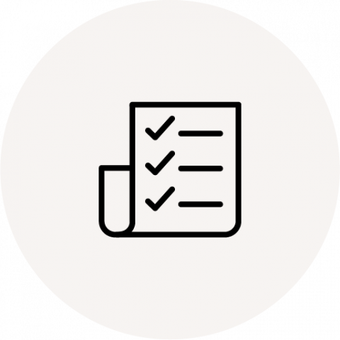 icon of a check list