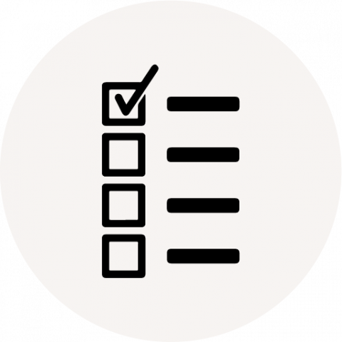 icon of a check list