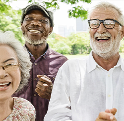 images of older adults laughing and happy