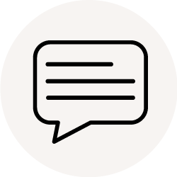 icon of a speech bubble