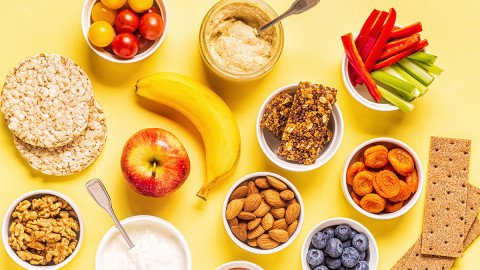 Healthy snacks on a table