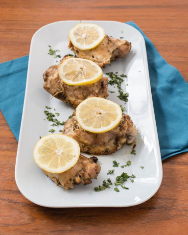 Citrus Chicken on a plate