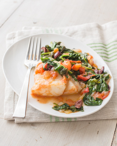 Fish with Spinach