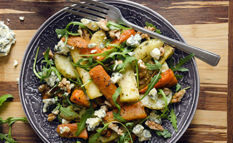 Harvest Vegetable Salad on a plate