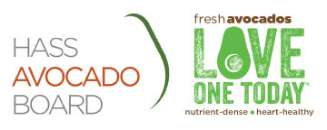 Hass Avocado Board logo and Love One Today logo