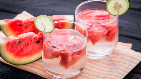 water with fruit 