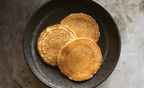 Light as a Feather Whole Wheat Pancakes on a plate